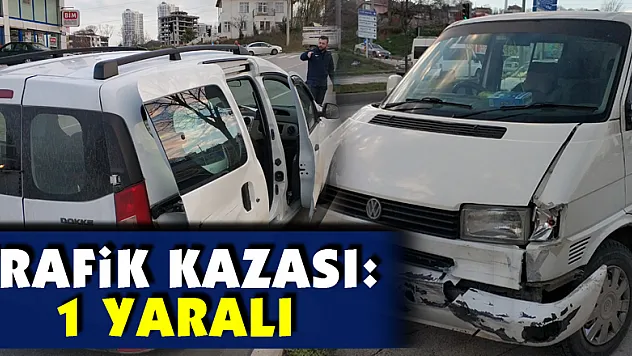 Samsun'da trafik kazası: 1 yaralı