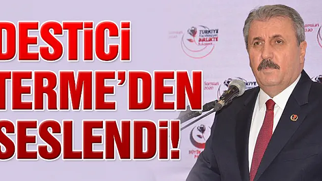 DESTİCİ TERME'DEN SESLENDİ!