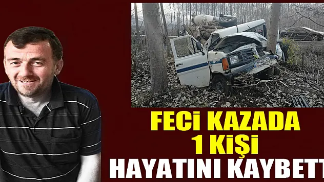 Feci kazada 1 kişi hayatını kaybetti