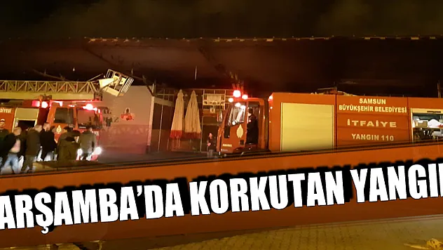 Çarşamba halinde yangın