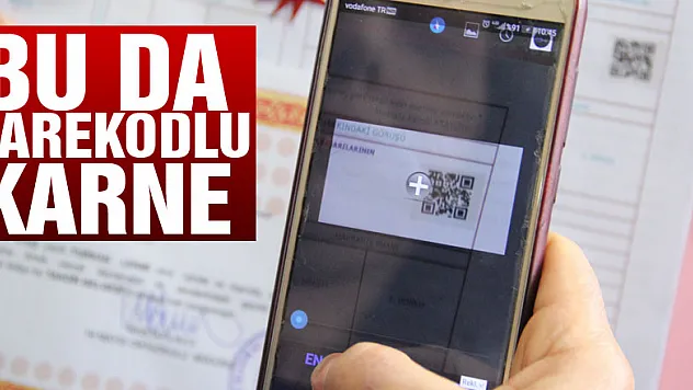 Bu da karekodlu karne