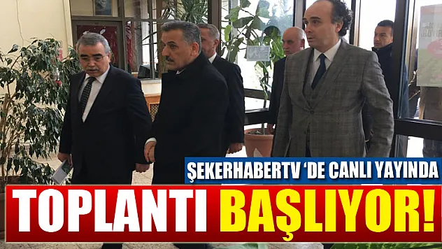 ŞEKER FABRİKASINDA TOPLANTI