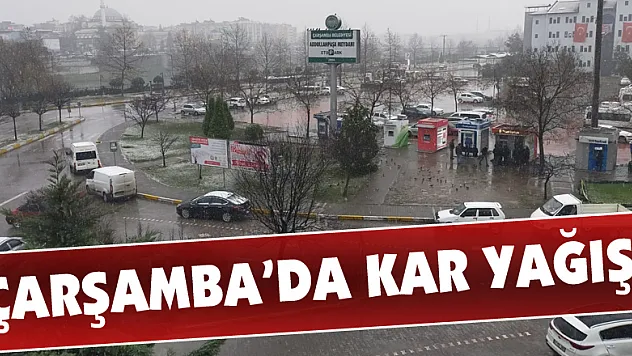 Çarşamba'da Kar Yağışı