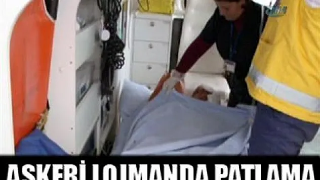 Askeri lojmanda patlama: 2 yaralı