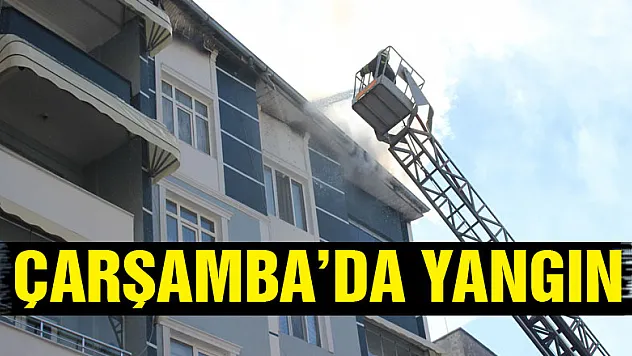 Çarşamba'da yangın