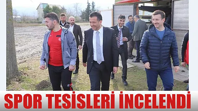 Spor tesisleri incelendi