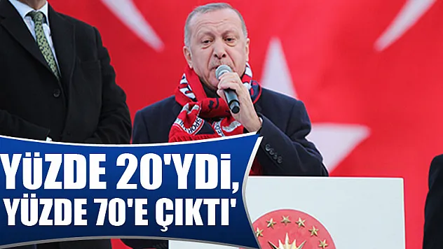 Cumhurbaşkanı Erdoğan: 'Savunma sanayinde yerlilik oranı yüzde 20'ydi, şimdi yüzde 70'in üzerine çıktı'