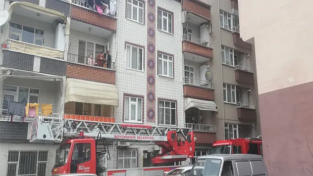 Bafra'da baca yangını