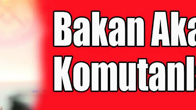 Milli Savunma Bakanı Akar ve komutanlar Hatay'da