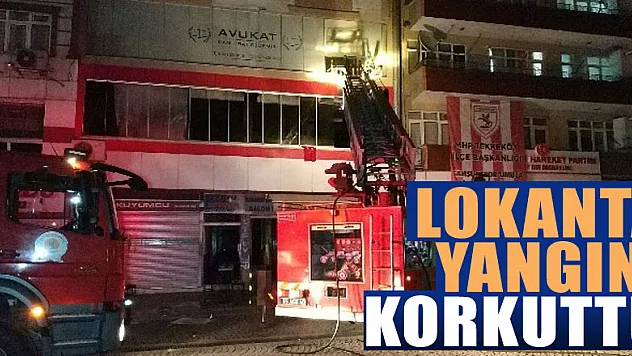 Samsun'da lokanta yangını korkuttu