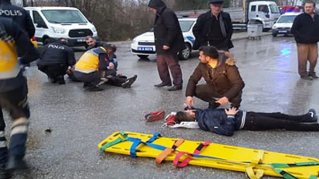 Samsun'da motosiklet kazası: 2 yaralı
