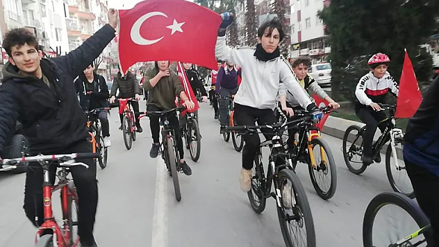 İdlib şehitleri için pedal çevirdiler