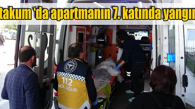 Yangında evde mahsur kalan kadını komşular ölümden kurtardı