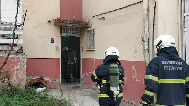 Samsun'da şofbenden yangın çıktı