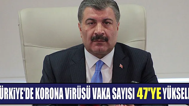 Türkiye'de korona virüsü vaka sayısı 47'ye yükseldi