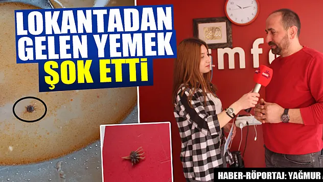 LOKANTADAN GELEN YEMEK ŞOK ETTİ