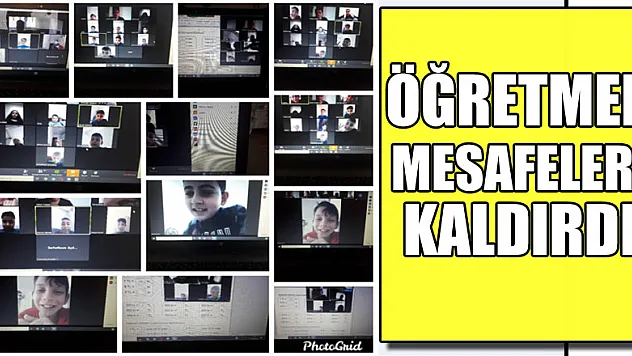 Öğretmen mesafeleri kaldırdı!