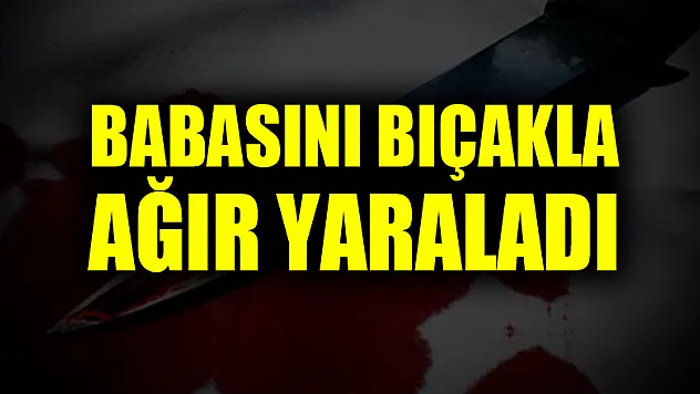 Samsun'da bir kişi babasını bıçakla ağır yaraladı