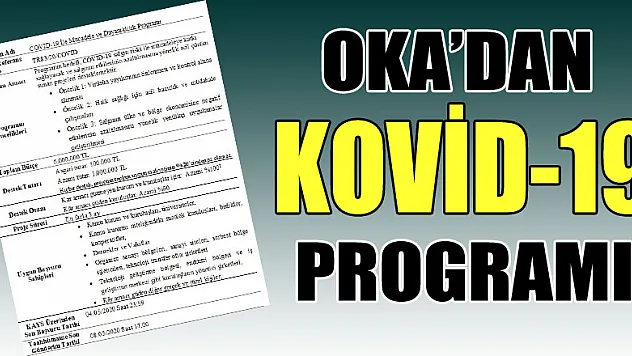 OKA'dan Kovid-19 ile Mücadele ve Dayanıklılık Programı