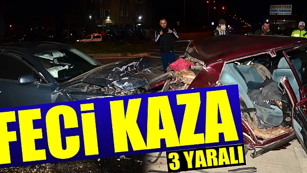 Samsun'da feci kaza: 3 yaralı