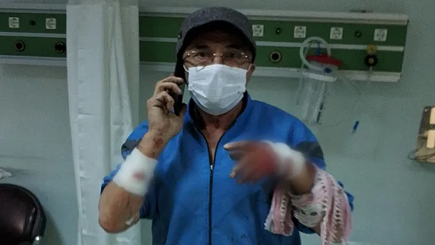 Köpek, sahibini hastanelik etti