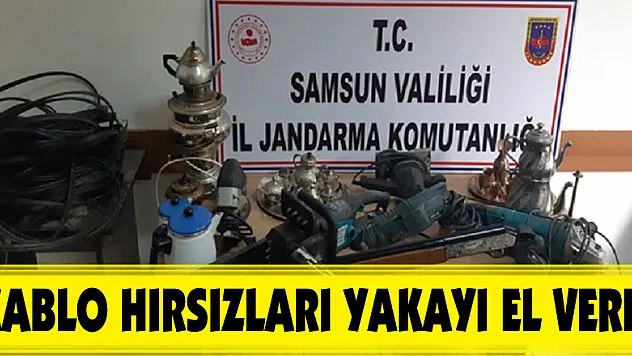  Kablo hırsızları yakayı el verdi