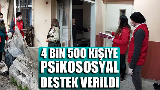 Samsun'da 4 bin 500 kişiye psikososyal destek verildi