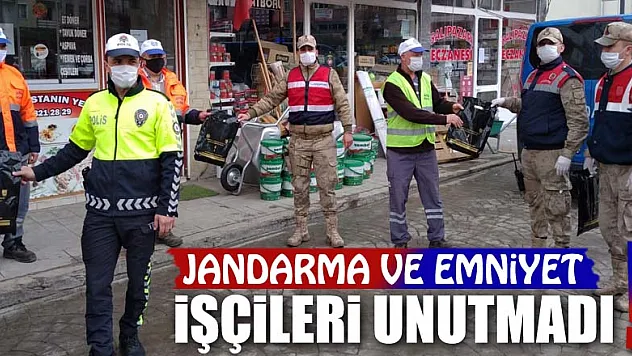 JANDARMA VE EMNİYET İŞÇİLERİ UNUTMADI