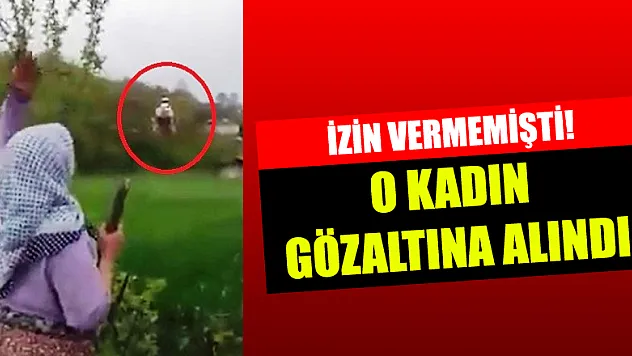 Ambulans helikopterin inmesine izin vermeyen kadına gözaltı 