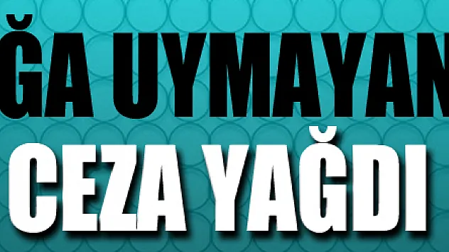 Yasağa uymayan 20 şahsa 22 bin 953 lira ceza