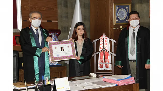 Samsun'da stajyer avukatlar cübbe giydi