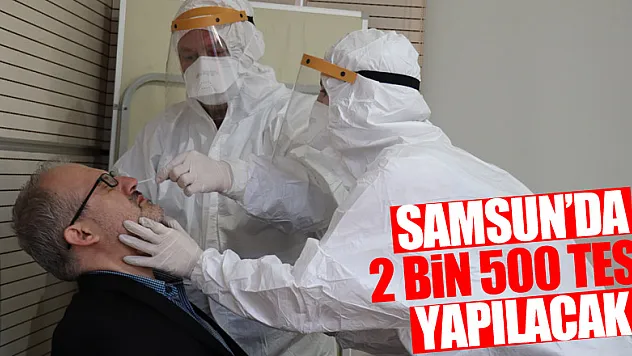 Koronada yaygın test dönemi: Türkiye'de 150 bin, Samsun'da 2 bin 500 test yapılacak
