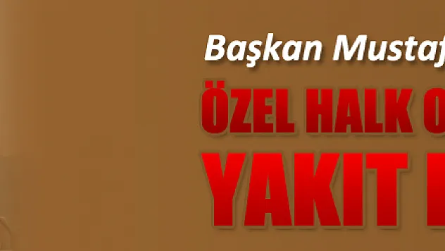 Başkan Demir: 'Özel halk otobüslerine yakıt desteği vereceğiz' 