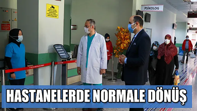 Samsun kamu hastanelerinde poliklinik hizmetlerinde normale dönüş dönemi başlıyor