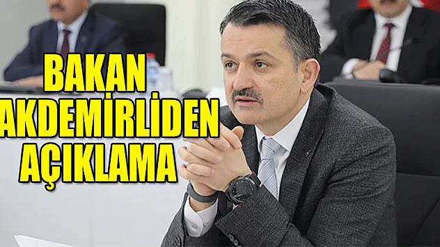 Bakan Pakdemirli: '2 bin 347 eve daha aş ve iş sağlıyoruz'