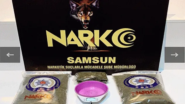 Samsun'da uyuşturucu operasyonu zanlıları adliyede