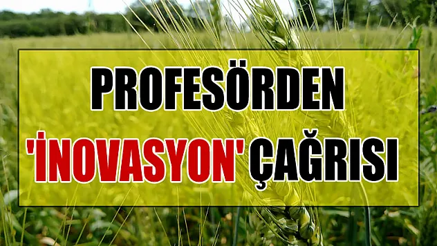 OMÜ'lü profesörden tarımda 'inovasyon' çağrısı