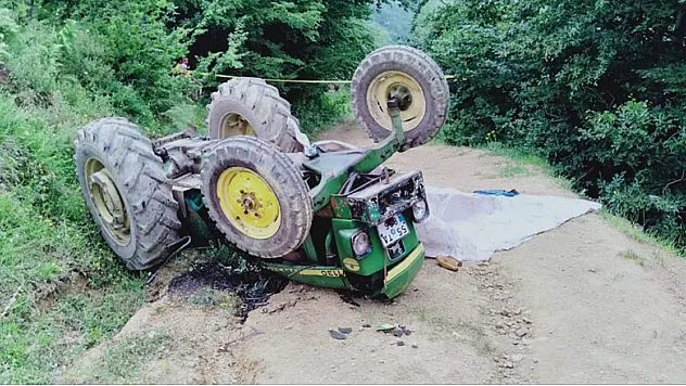 Samsun'un traktör kazası: 1 ölü, 2 yaralı