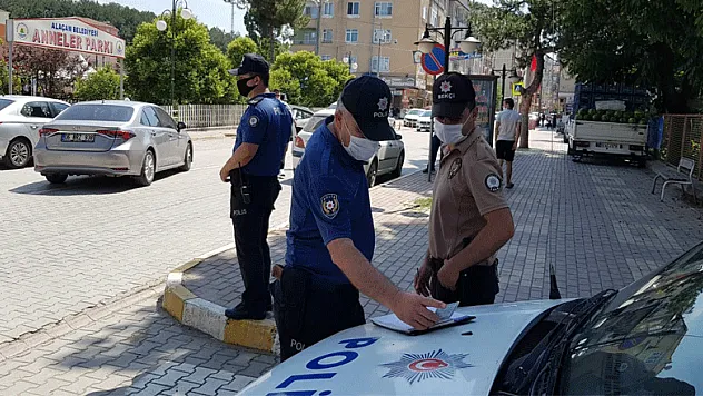 Alaçam polisinden maske uyarısı