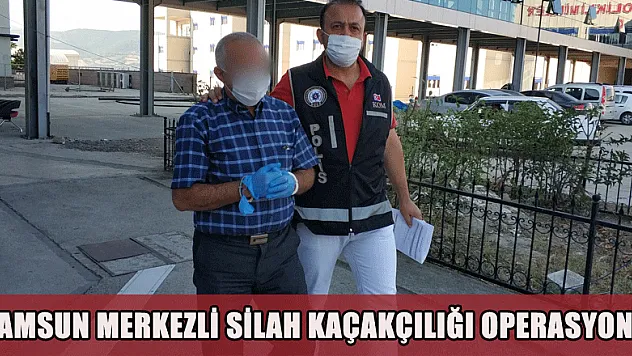 Samsun merkezli silah kaçakçılığı operasyonu: Çok sayıda gözaltı