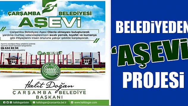 Belediyeden 'Aşevi' projesi