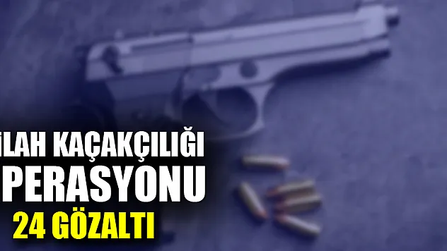 Samsun'da silah kaçakçılığı operasyonu: 24 gözaltı
