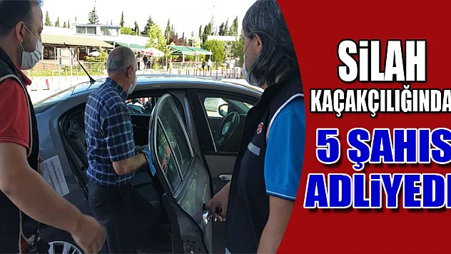 Samsun'da silah kaçakçılığından 5 şahıs adliyede