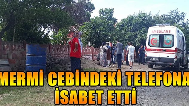 Komşusuna ateş açtı, mermi cebindeki telefona isabet etti