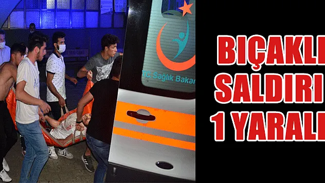 Cami avlusunda bıçaklı saldırı: 1 yaralı