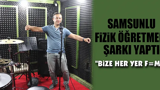 Samsunlu fizik öğretmeni kitap bağışı için şarkı yaptı:'Bize her yer Fma'