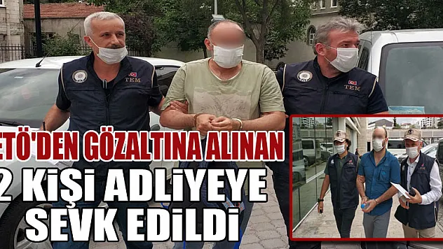 Samsun'da FETÖ'den gözaltına alınan 2 kişi adliyeye sevk edildi
