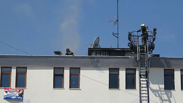 Samsun'da baca yangını korkuttu