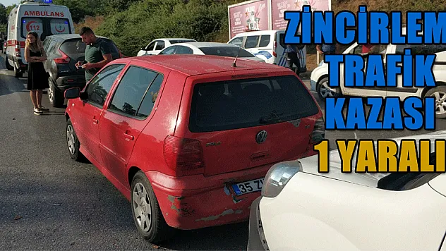 Samsun'da zincirleme trafik kazası: 1 yaralı