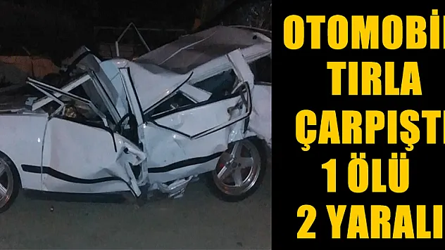 Samsun'da otomobil tırla çarpıştı: 1 ölü, 2 yaralı